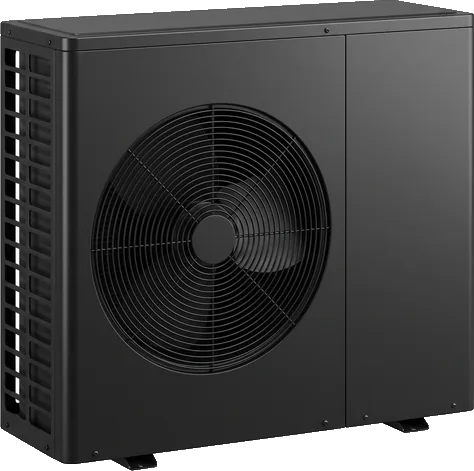 Daikin buitenunit in zwart